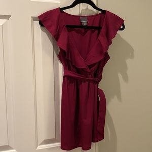 Maternity Plum Colored V Neck Top